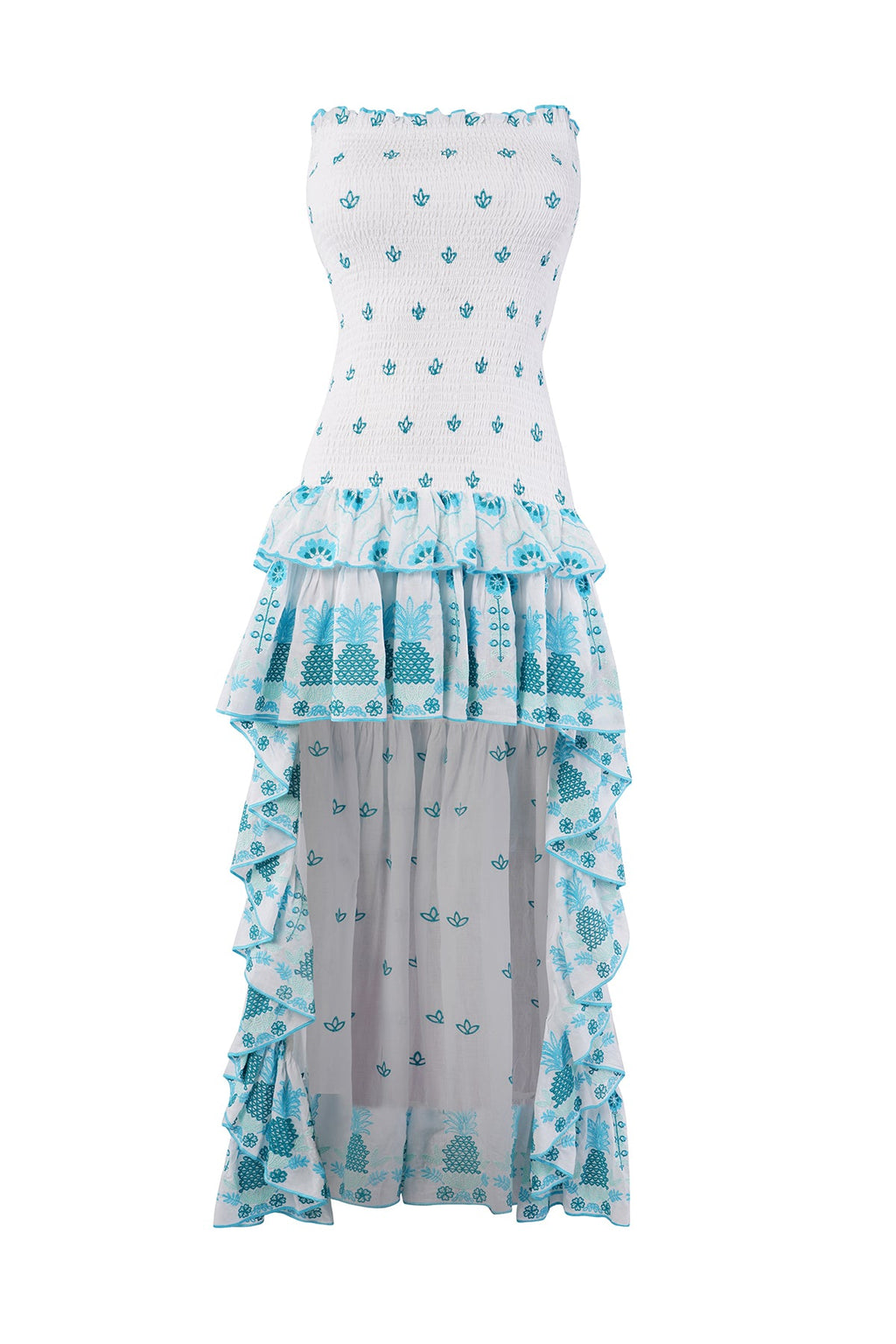 Livi Dress - Aqua Pineapple