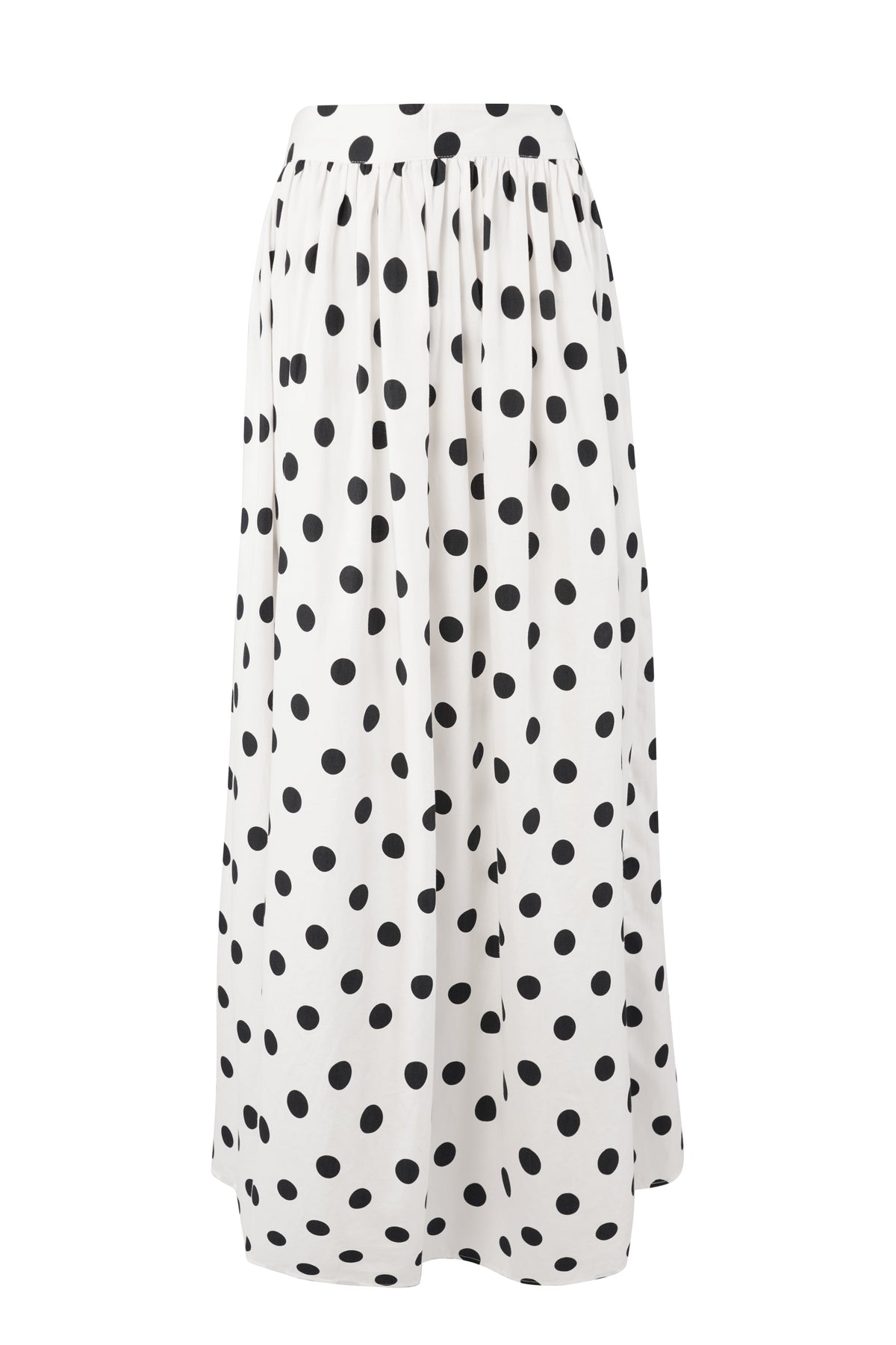 Flavy Skirt - White Polka