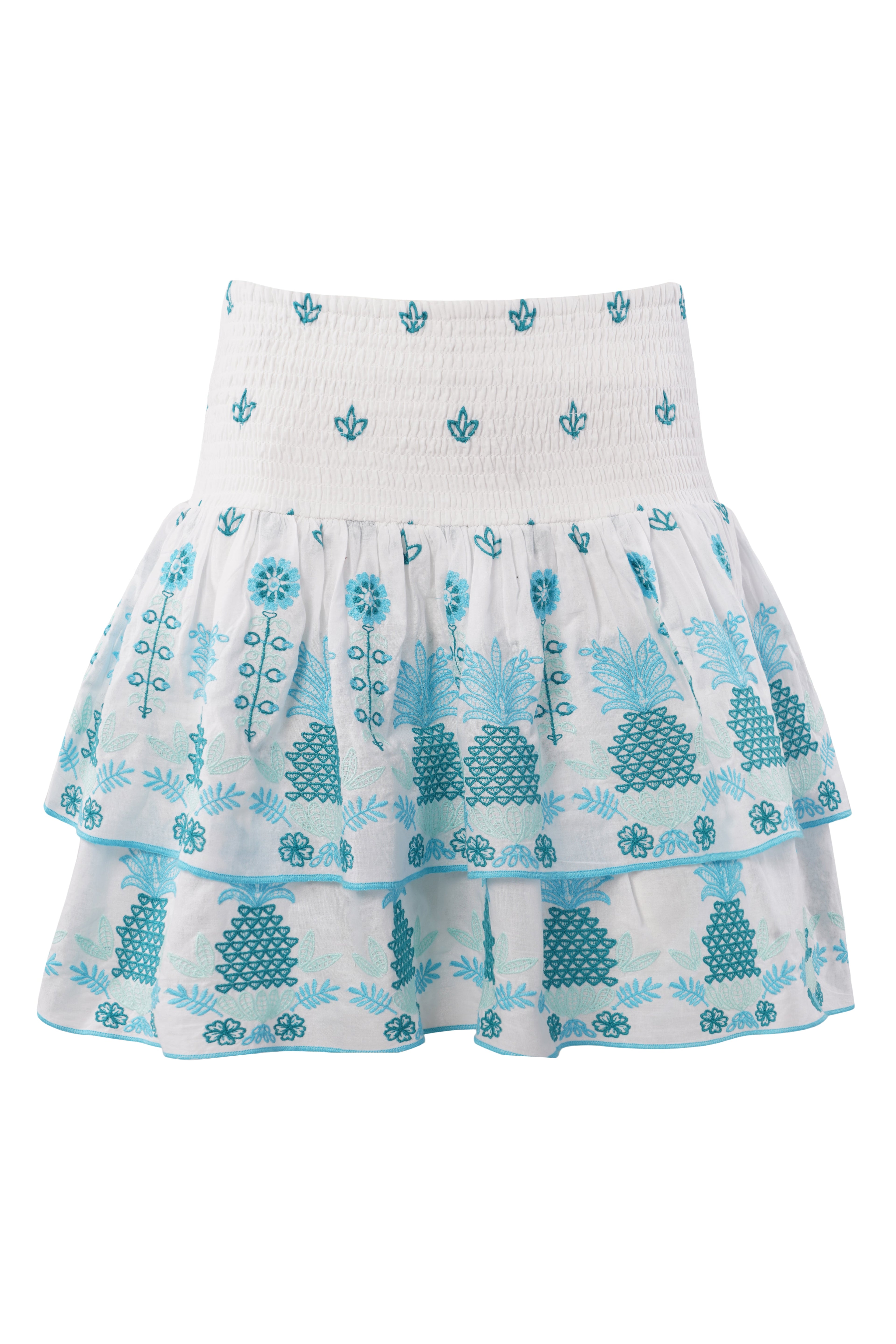 Paulina Skirt - Aqua Pineapple