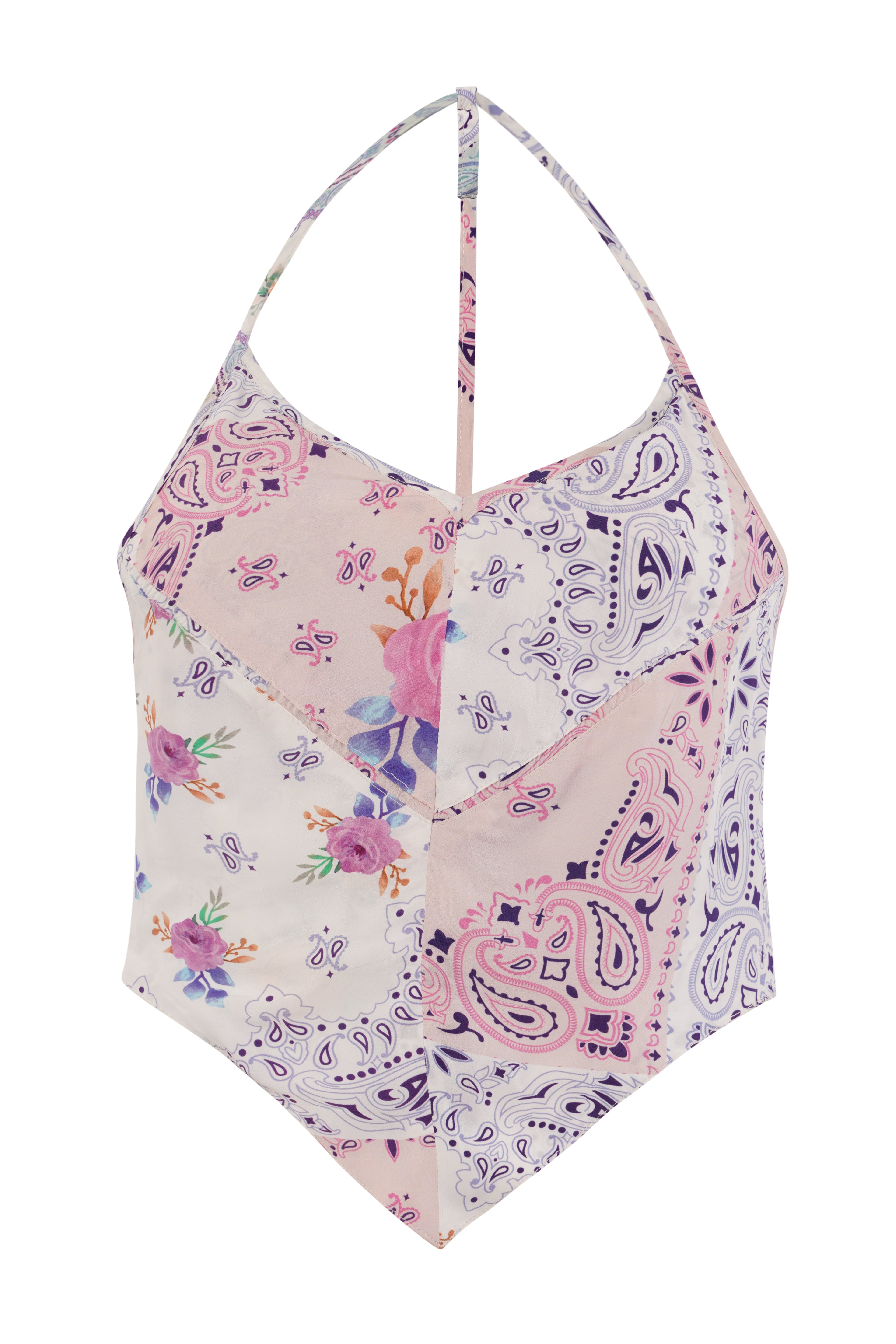 Top Kendall - Parche floral de cachemira