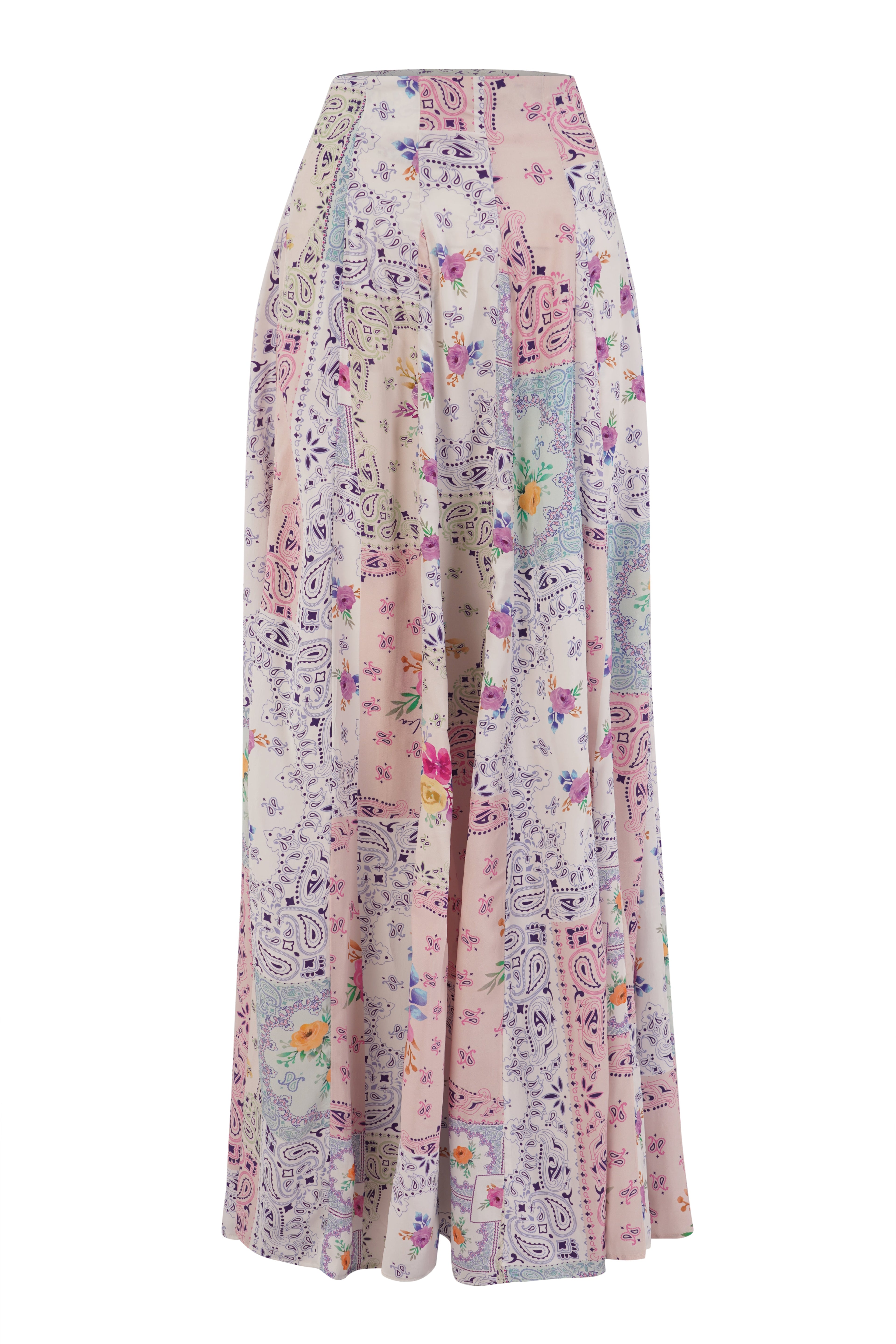 Falda Grace - Parche floral de Paisley