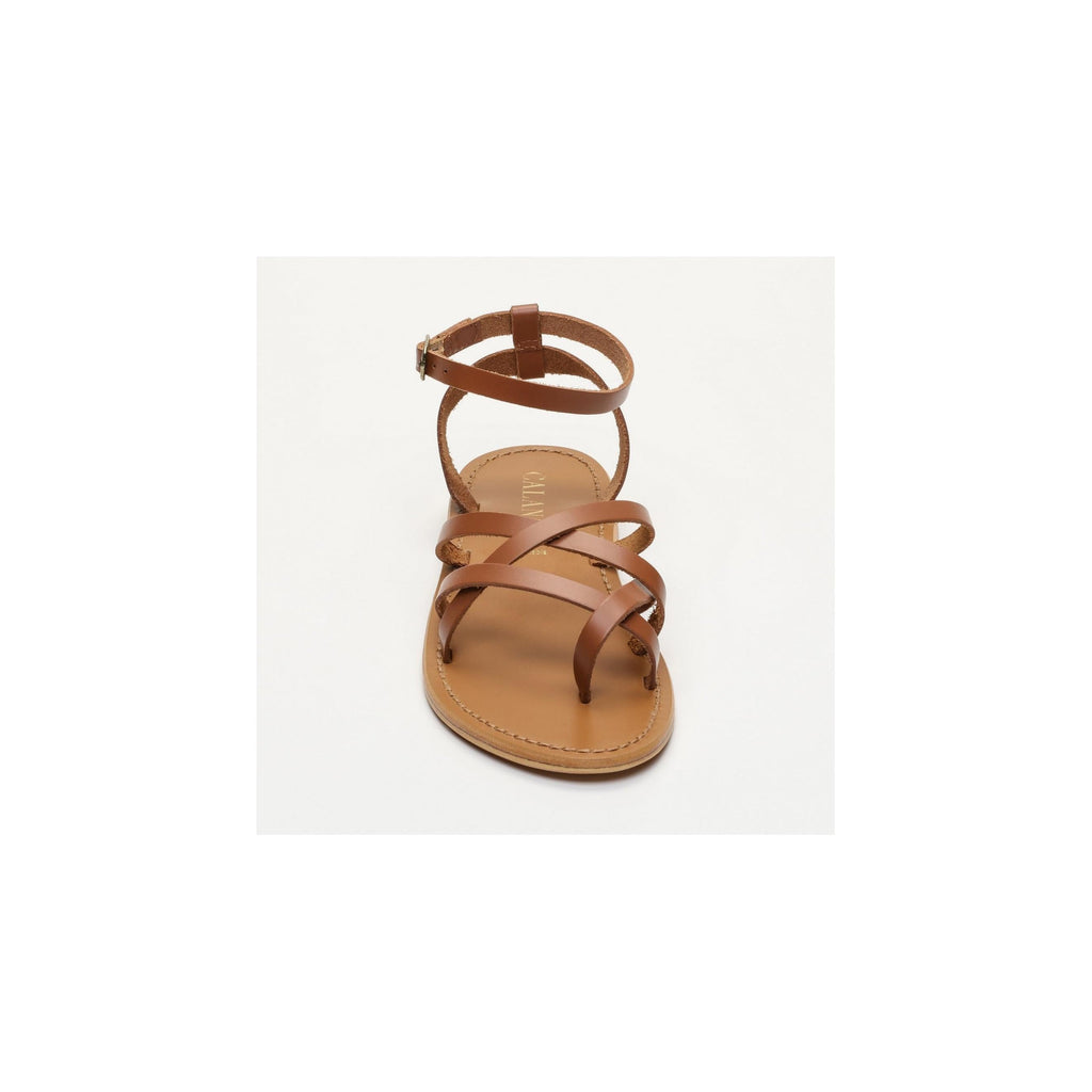 Calank - Varela Toe-Post Sandals - Brown