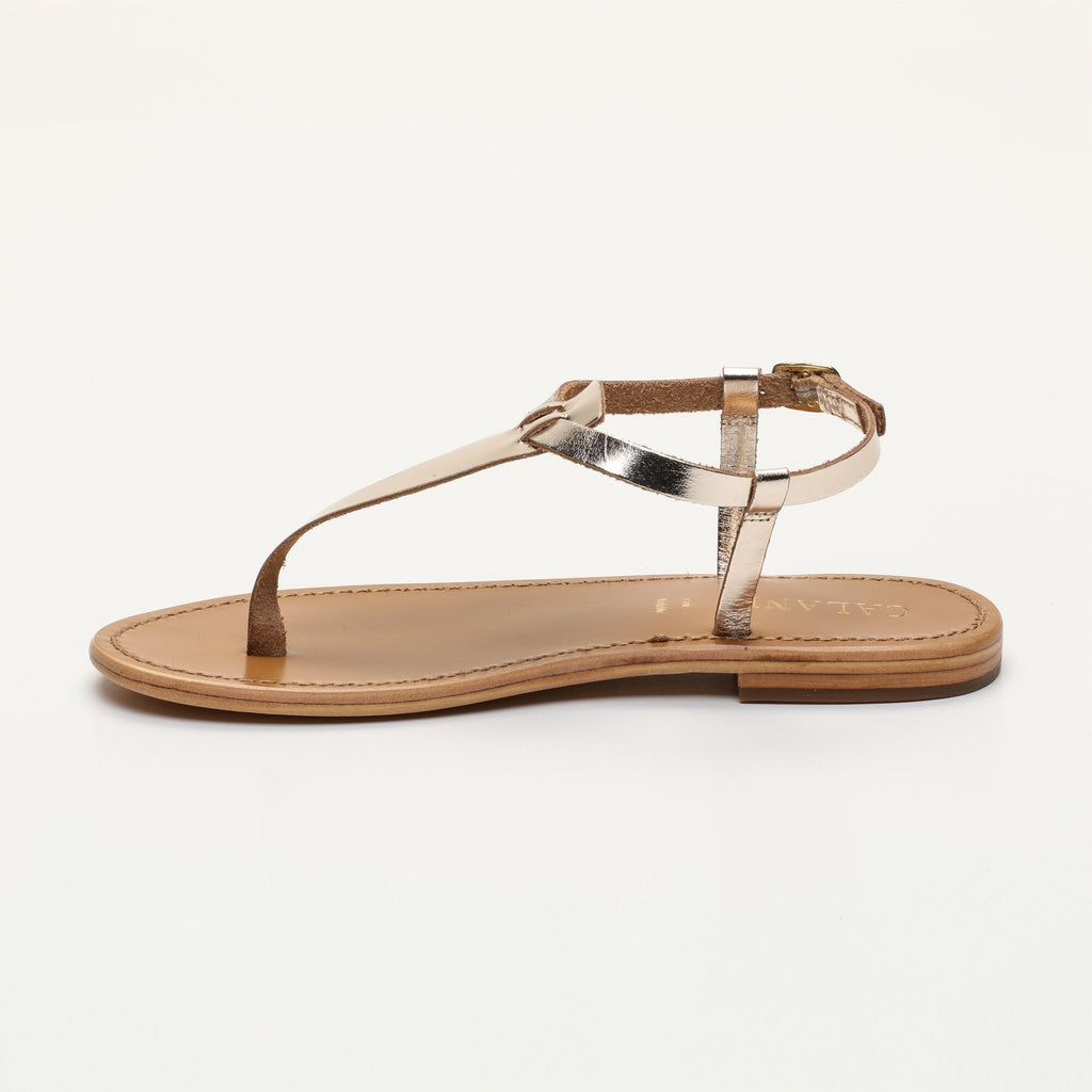 Calank - Sandalias de dedo - Pedernera - Dorado
