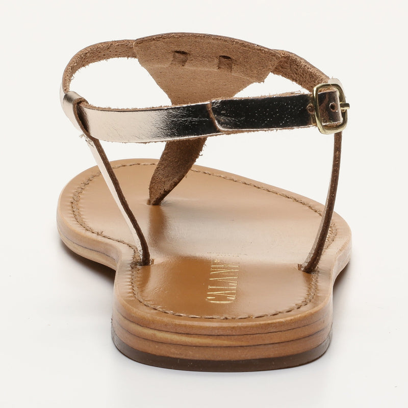 Calank - Sandalias Entre Dedos - Pedernera - Dorado