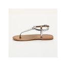 Calank - Sandalias Pedernera Animal Print - Plata