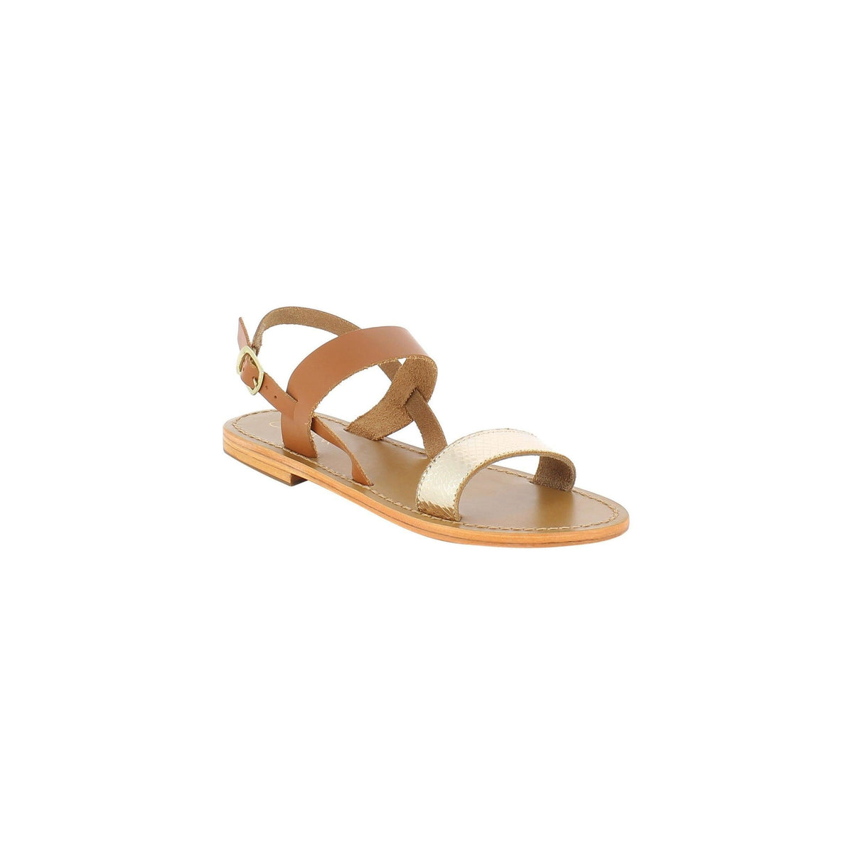 Calank - Milagrosa Sandals - Brown and Gold