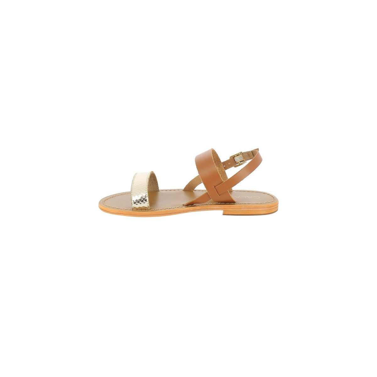 Calank - Milagrosa Sandals - Brown and Gold