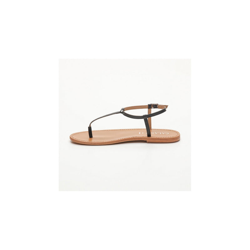 Calank - Oruro Thong Sandals - Black