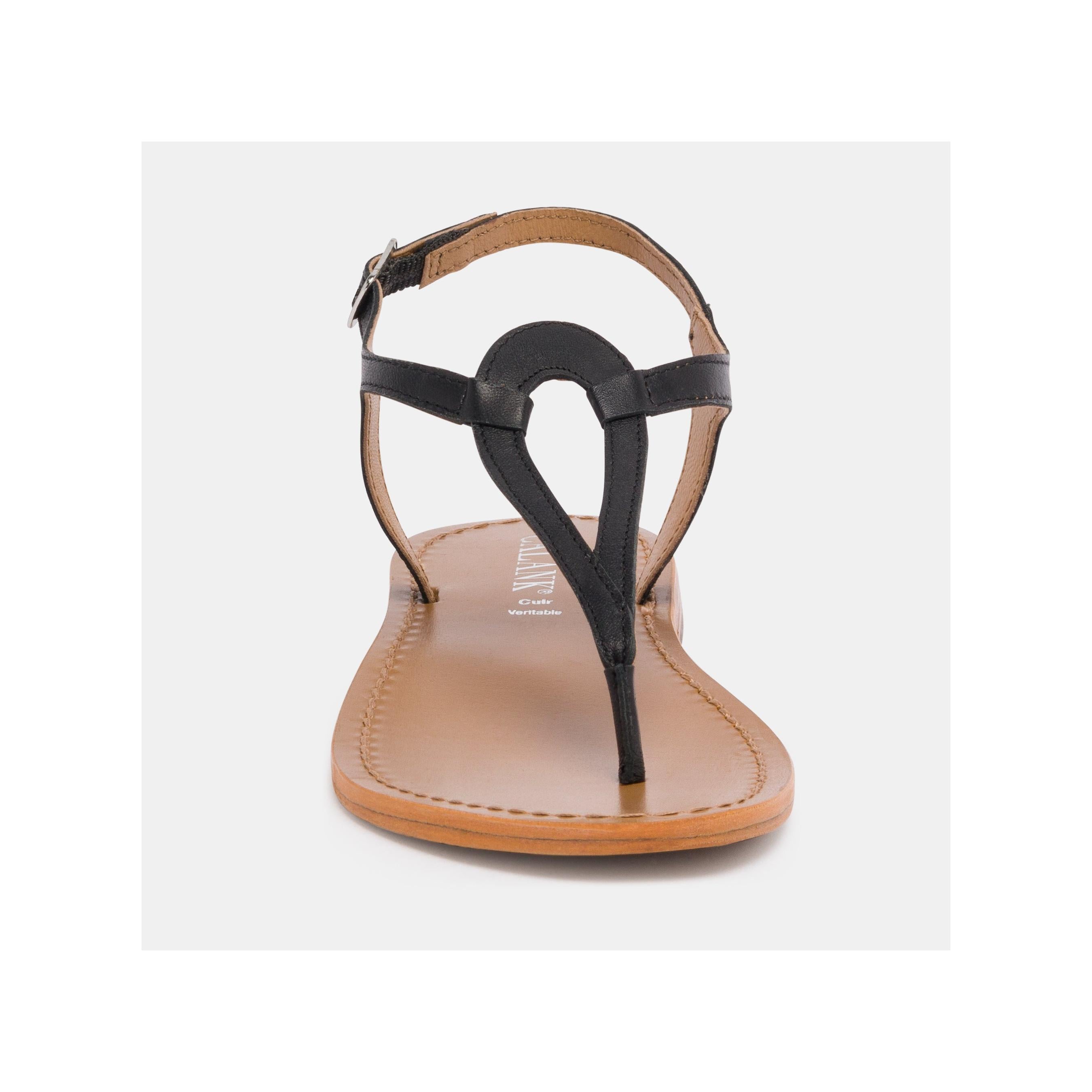Calank - Bandeira Toe-Post Sandals - Black