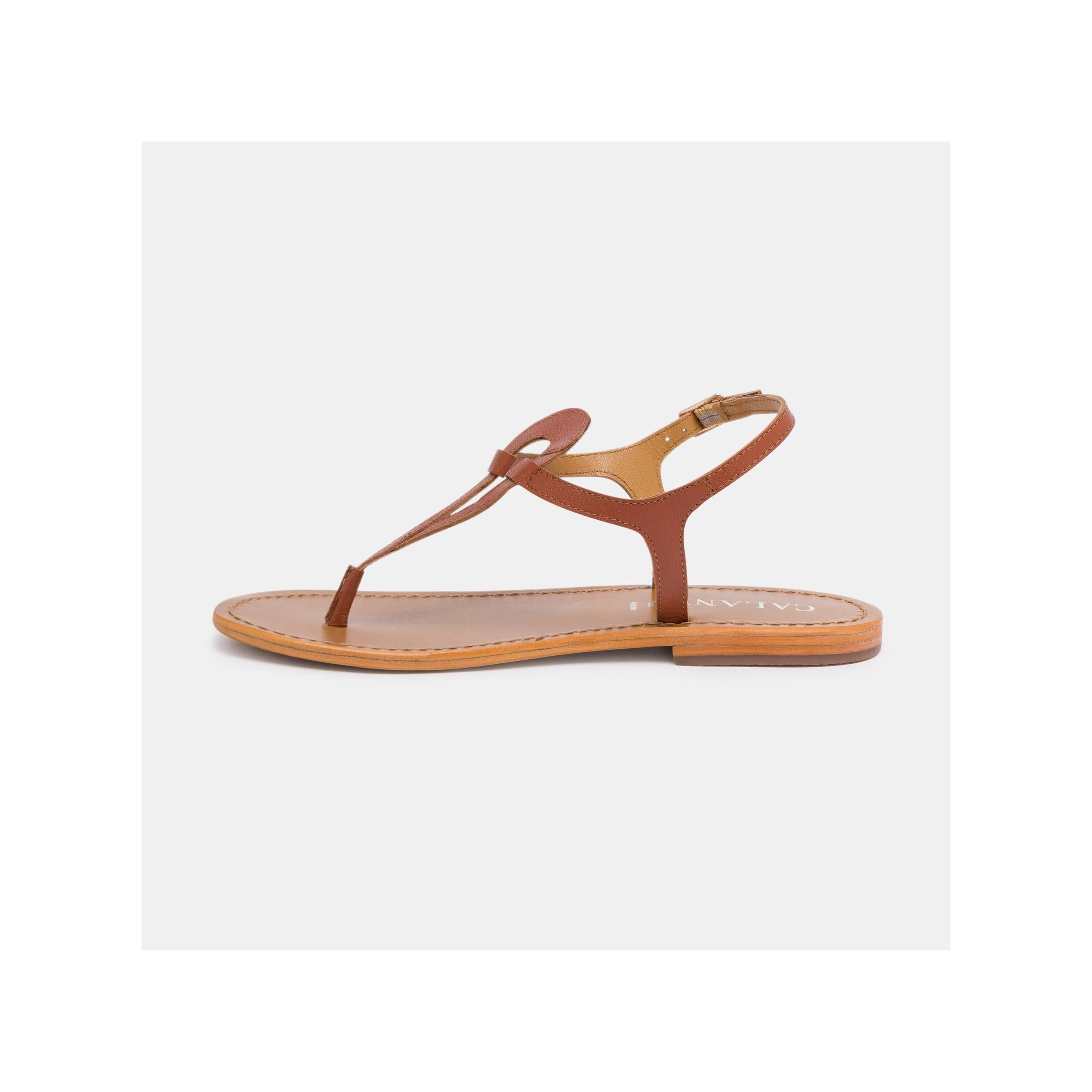 Calank - Bandeira Toe-Post Sandals - Black
