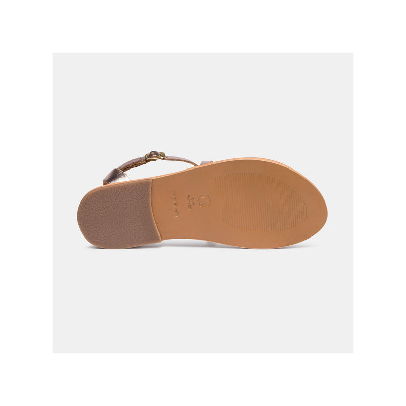Calank - Sandalias Entre Dedos - Barra - Dorado