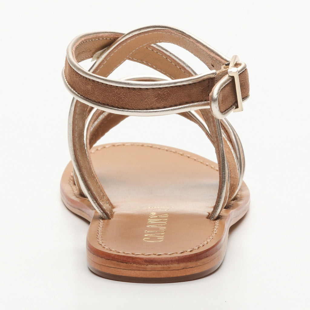 Calank - Kaleena Essential Sandals - Tan / Gold