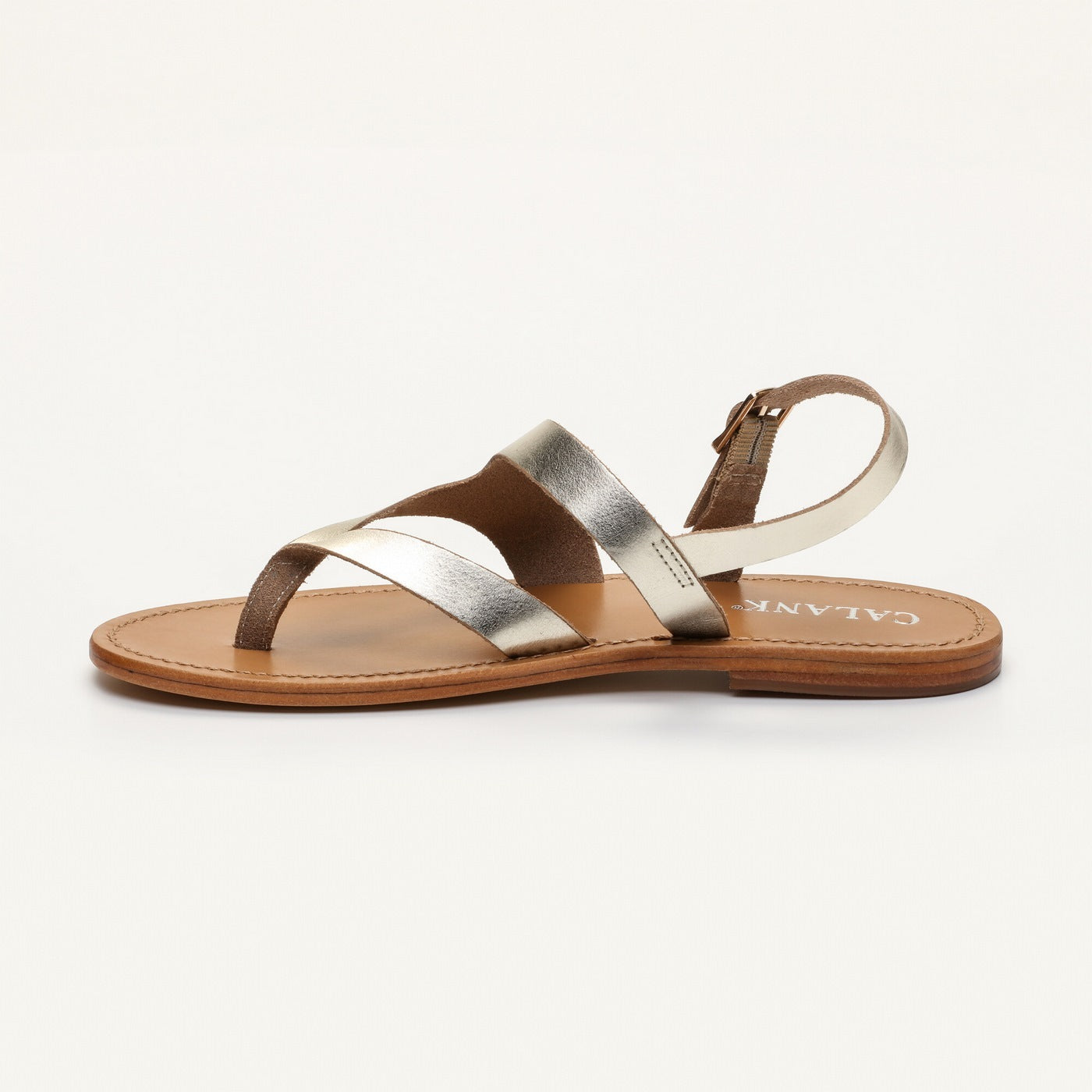 Calank - Toe-Post Sandals - Palmeiras - Gold