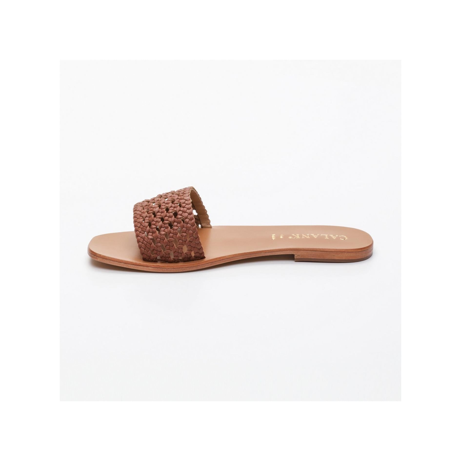 Calank - Fapri Mules - Brown