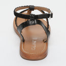Calank - Sandales Entre-Doigts Lebai - Black Croco