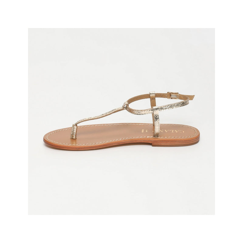 Calank - Sandales Entre-Doigts - Oruro - Doré