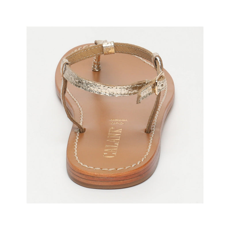 Calank - Sandales Entre-Doigts - Oruro - Doré
