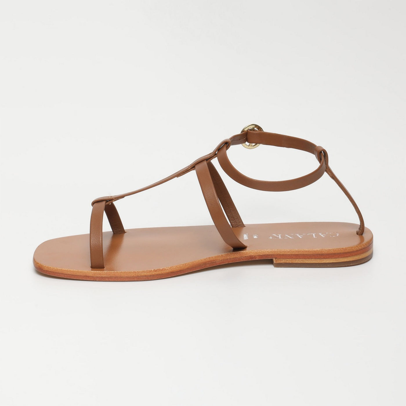 Calank - Ebran Ankle Bracelet Sandals - Camel