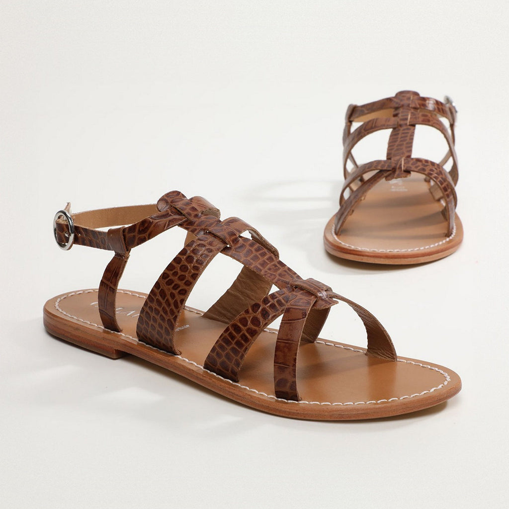 Calank - Nima Essential Sandals - Tan Croco