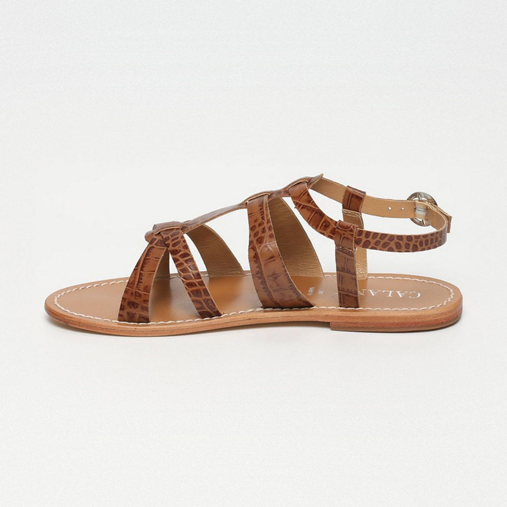 Calank - Nima Essential Sandals - Tan Croco