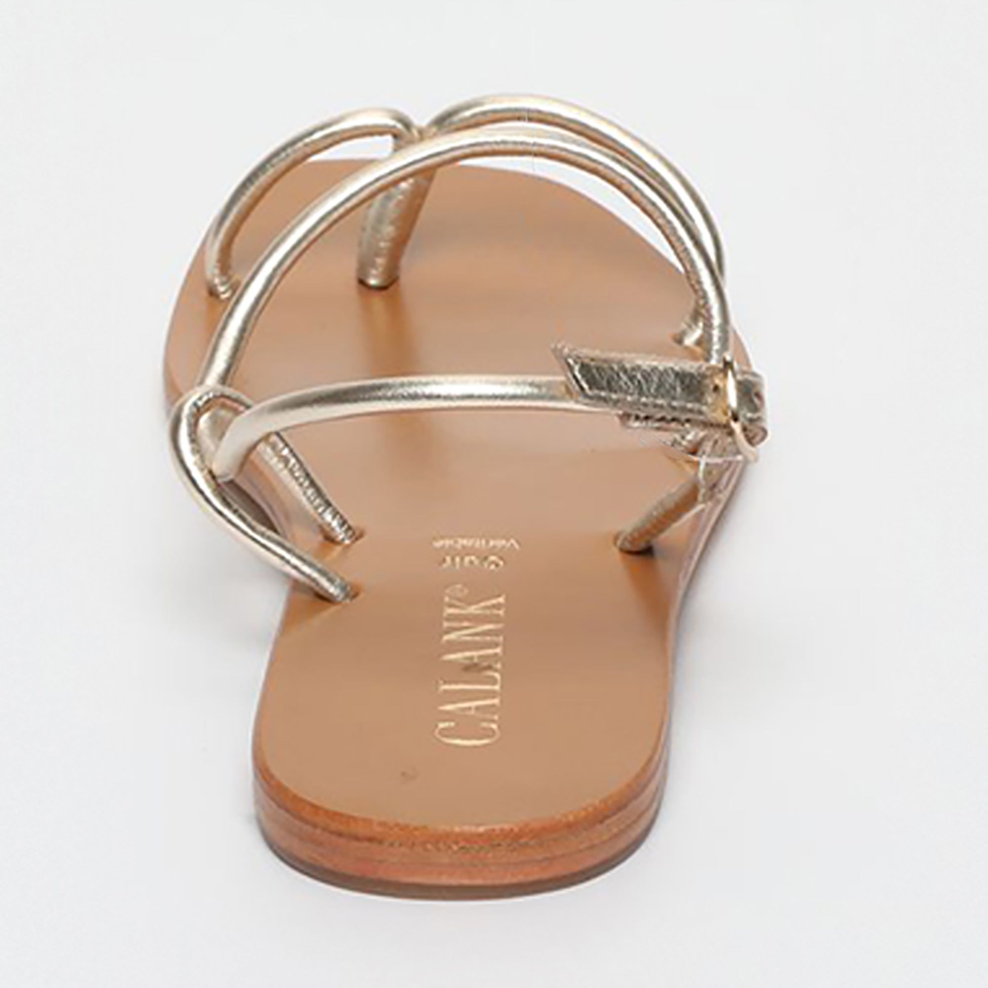 Calank - Pourhia Toe-Post Sandals - Gold