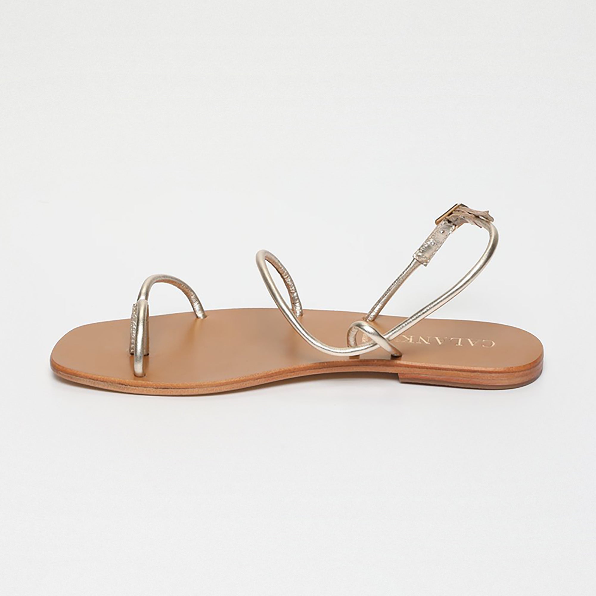 Calank - Pourhia Toe-Post Sandals - Gold