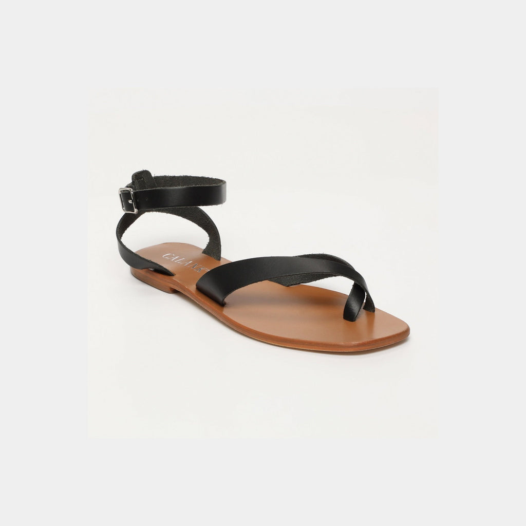 Calank - Sophie Ankle Strap Sandals - Black