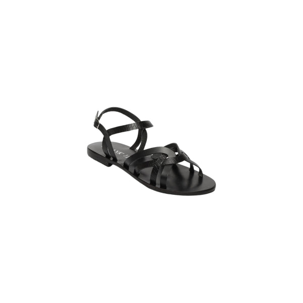 Sandalias Estampado Animal - Quinn - Negro