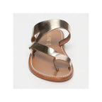 Calank - Emery Toe-Post Mules - Gold