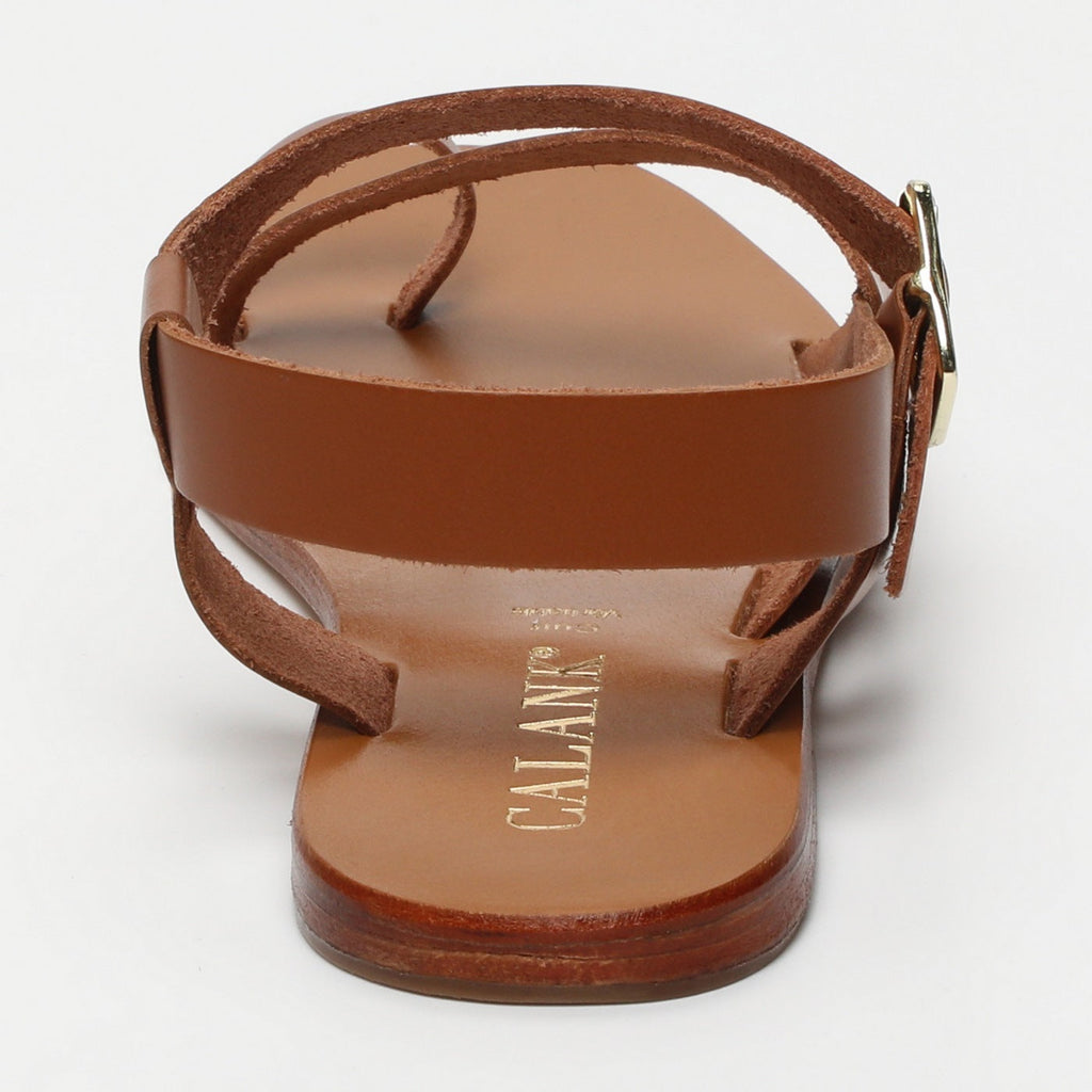 Calank - Norma Toe-Post Sandals - Camel