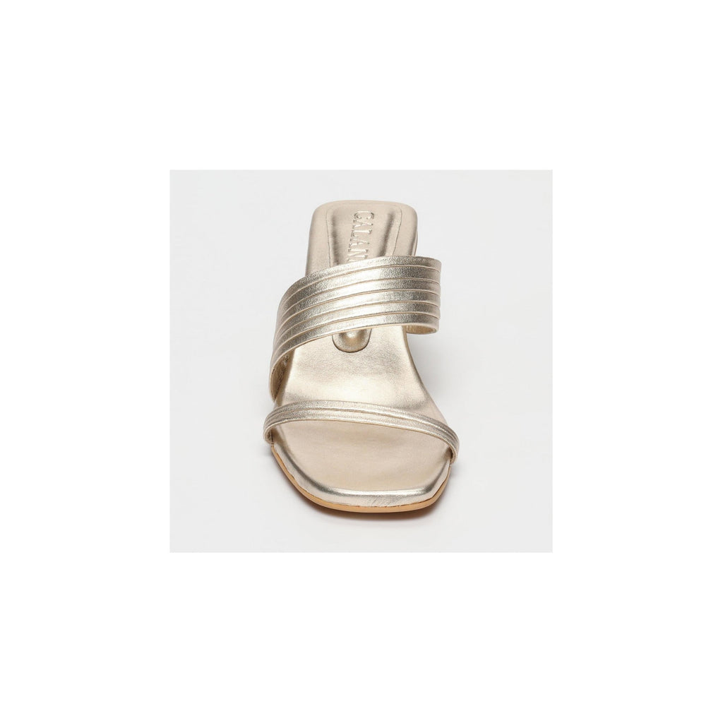 Calank - Nura Heeled Sandals - Platinum