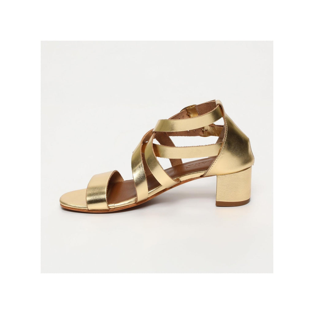 Calank - Sandales À Talons Nonna - Dark Gold