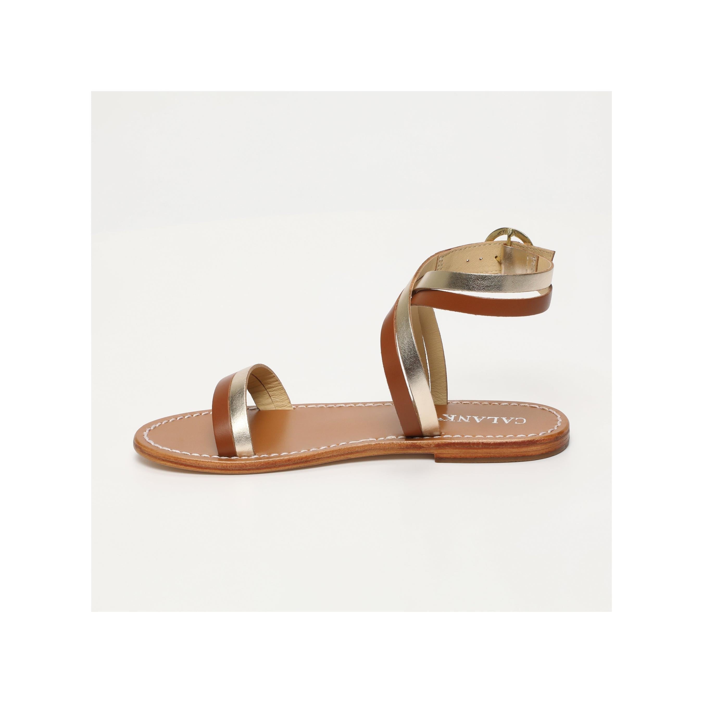Calank - Nerina Sandals - Brown Gold