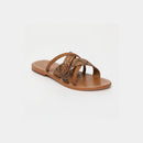 Calank - Kineks Mules - Light Tan / Snake