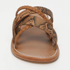 Calank - Kineks Mules - Light Tan / Snake