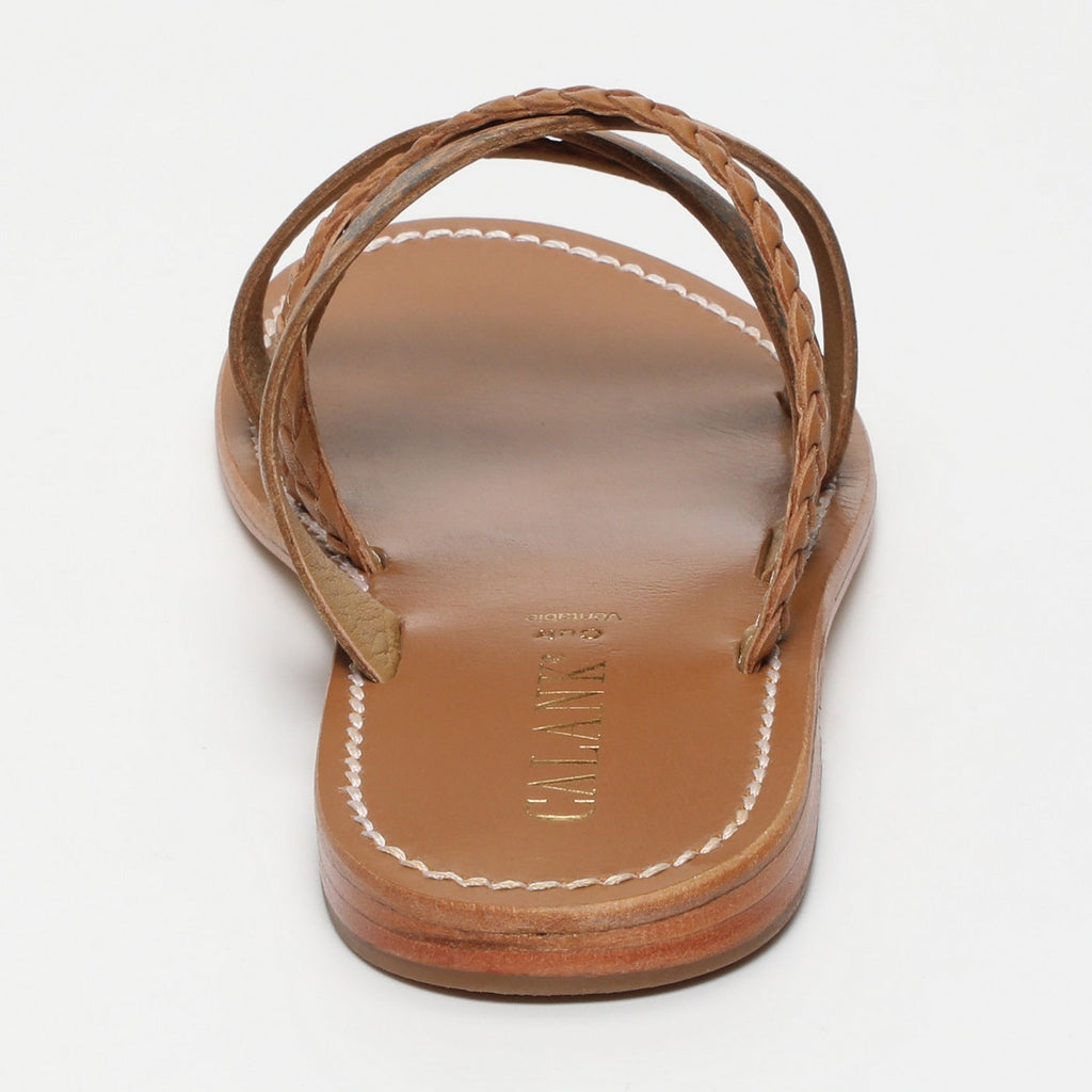 Calank - Kineks Mules - Light Tan / Snake