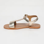 Calank - Farnoush Essential Sandals - Lt Gold Croco