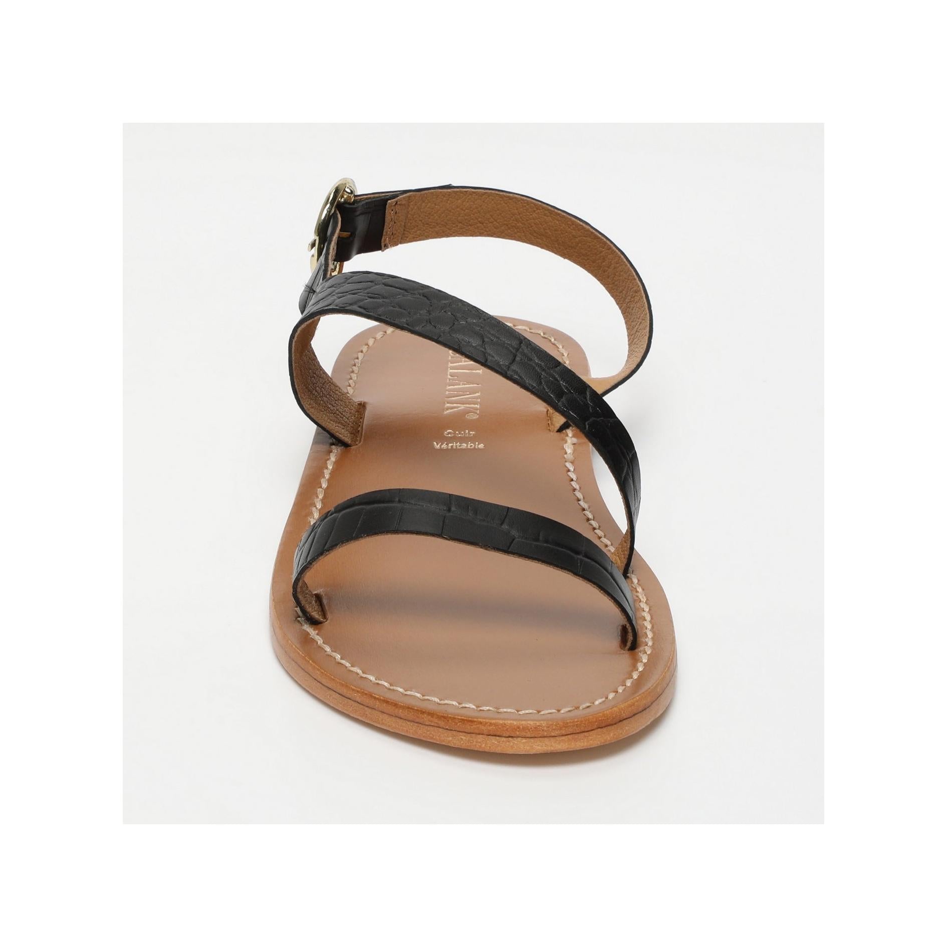 Calank - Sandalias esenciales Fatomeh - Black Croco