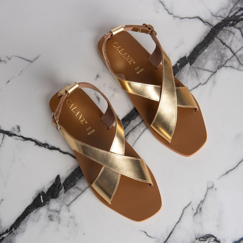 Aaradhya Sandals - Gold