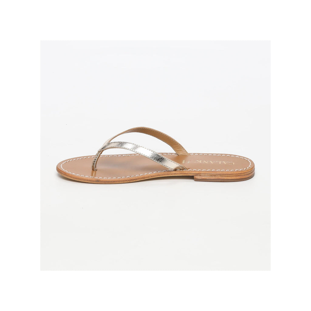 Calank - Yapeyu Toe-Post Mules - Gold