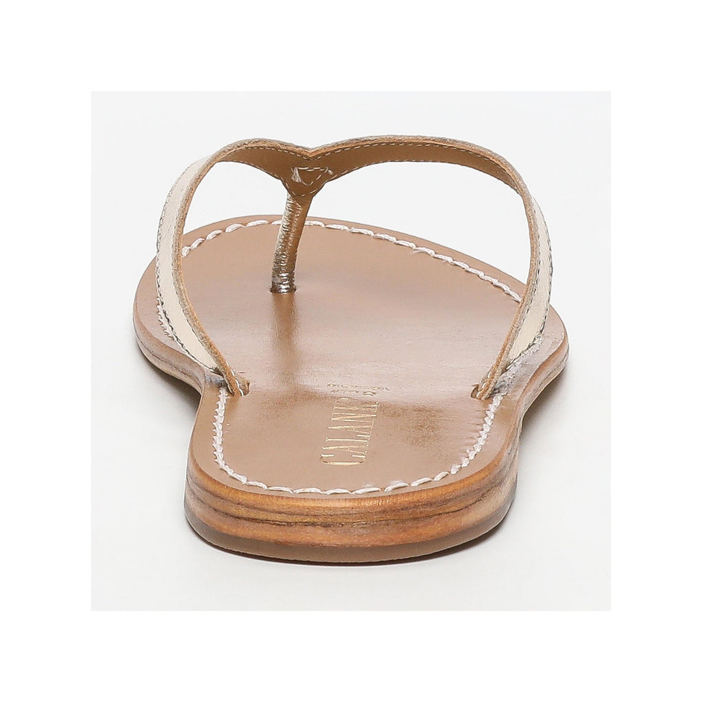 Calank - Yapeyu Toe-Post Mules - Gold