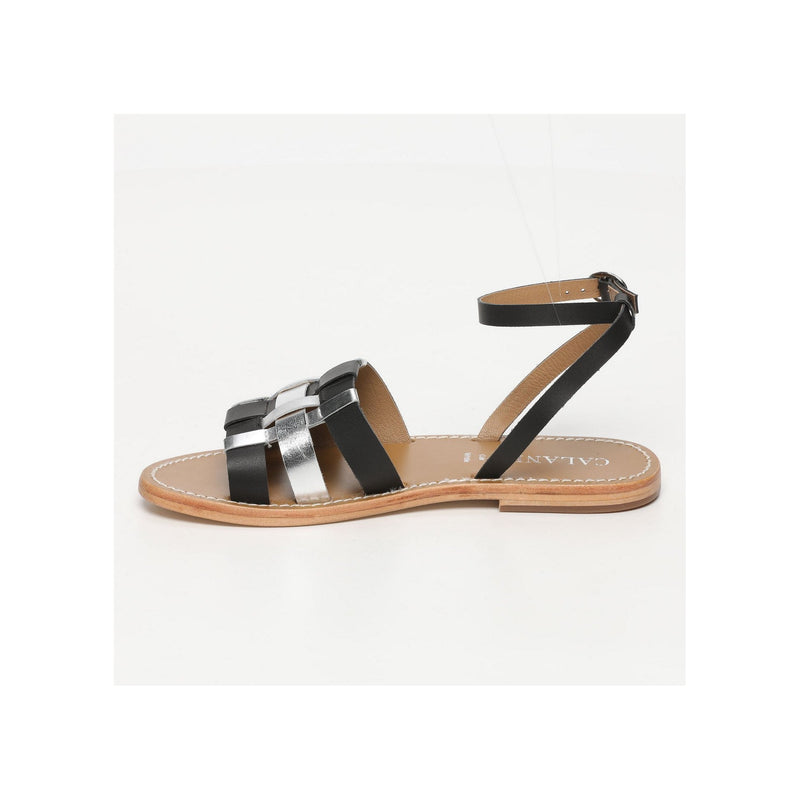 Calank - Sandales Lugo - Black Silver