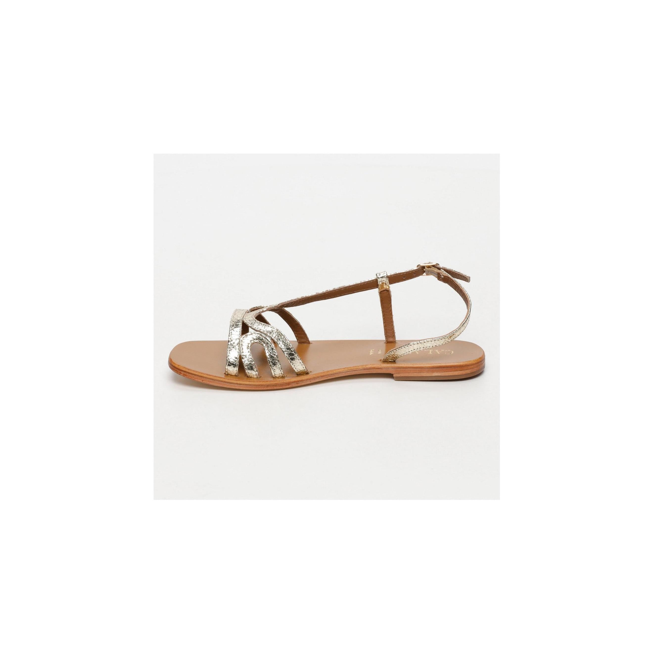 Sandalias Nya - Gold Crackle