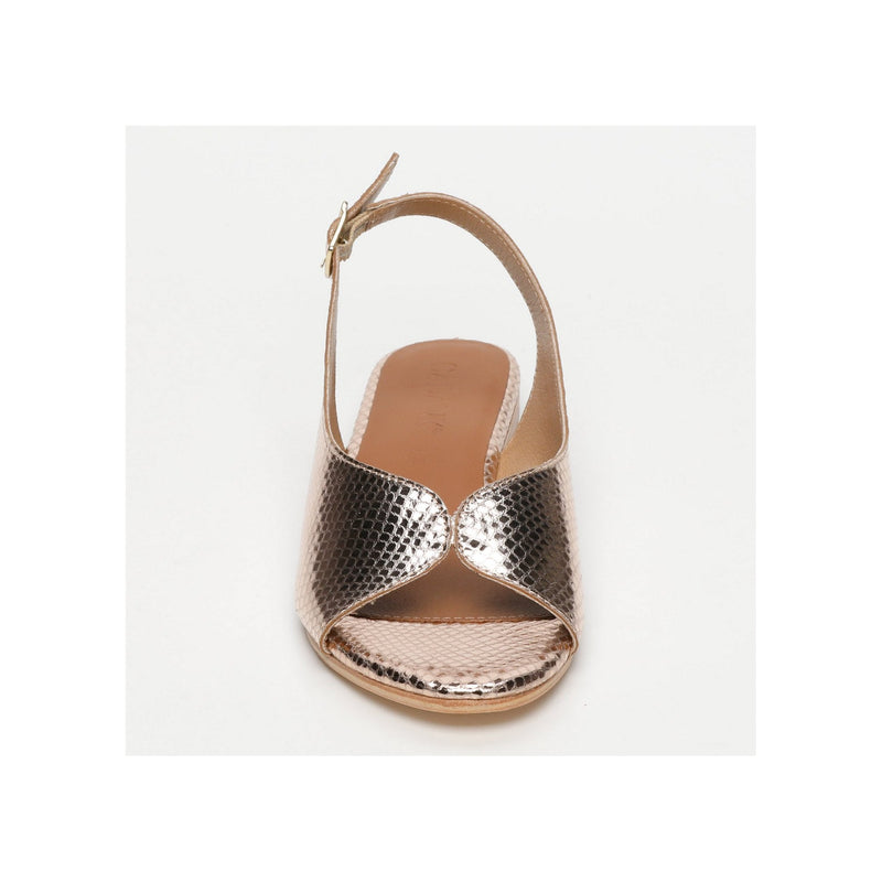 Calank - Sandales Ica - Gold Snake