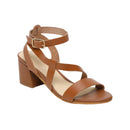 Golden Sun - Jaen Heel Sandals - Brown