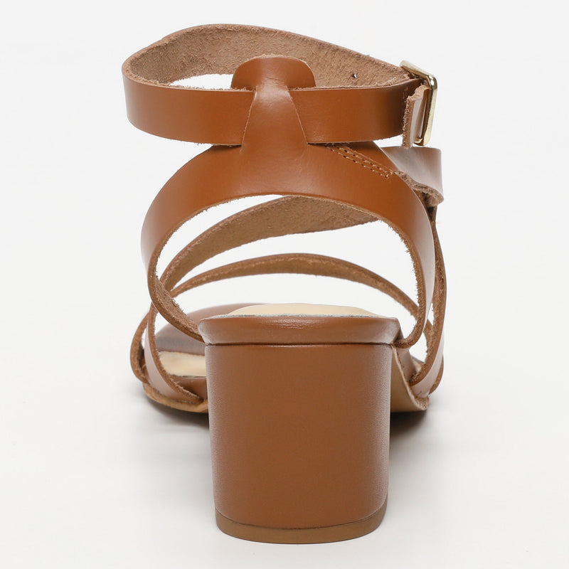 Golden Sun - Jaen Heel Sandals - Brown