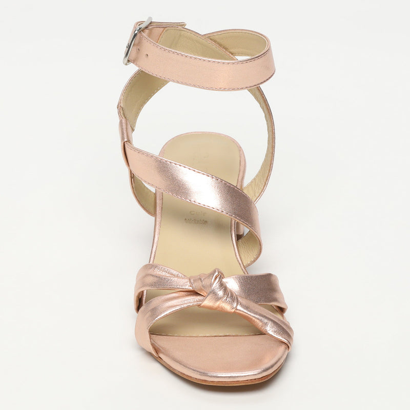 Golden Sun - Sandalias Tacón Antigua - Rosa