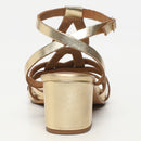 Golden Sun - Salento Heeled Sandals - Gold