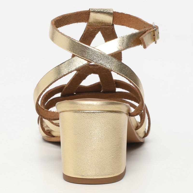 Golden Sun - Salento Heeled Sandals - Gold