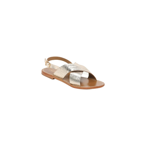 Calank - Funes Sandals - Light Gold Croco